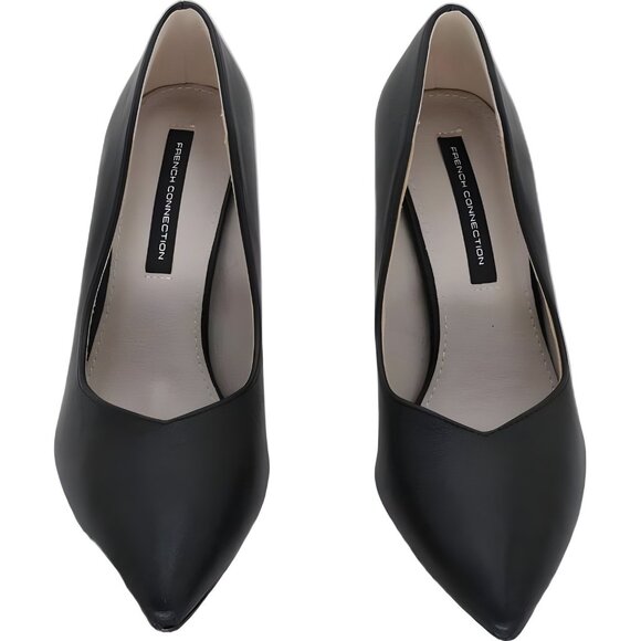 French Connection Anny Black Pointed-Toe Stiletto Pumps Size 6 - Picture 5 of 6